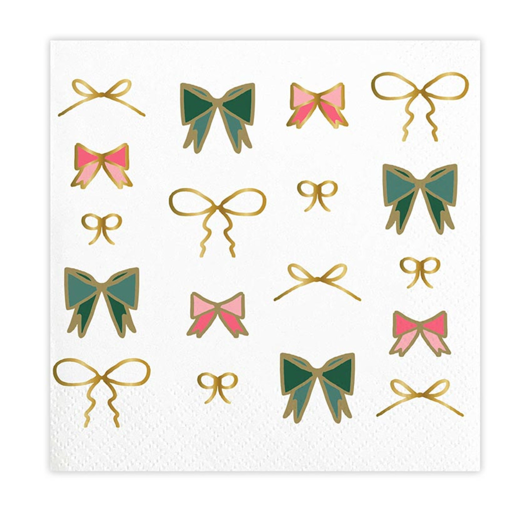 Knots and Bows Beverage Napkins