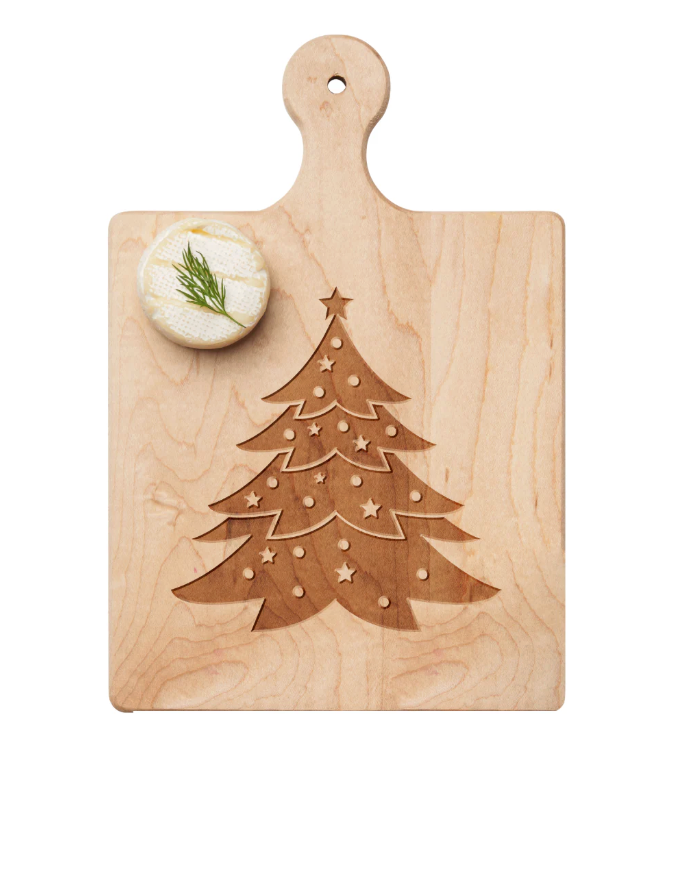 Christmas Tree Wooden Cheese Board