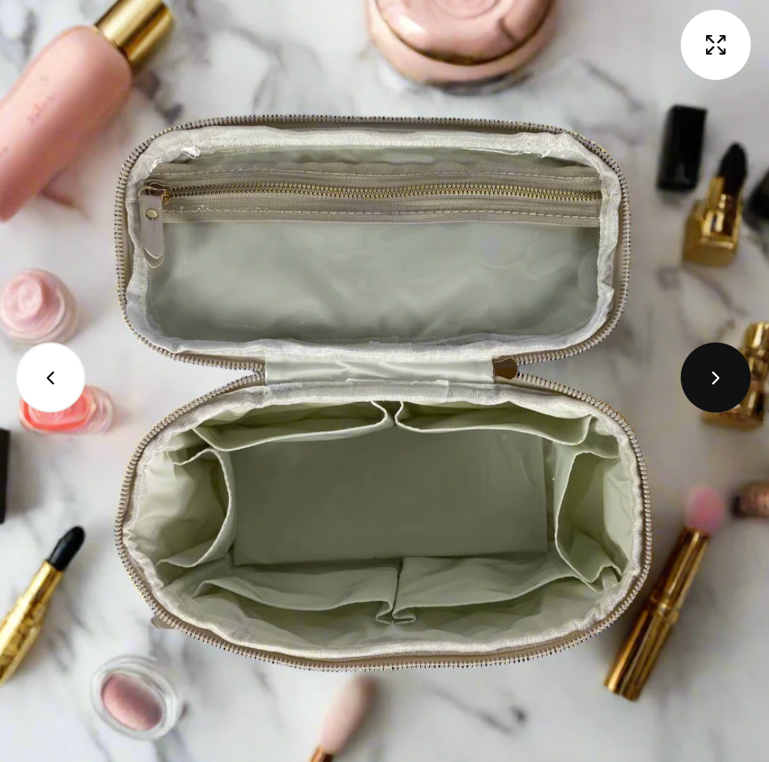 Classic Train Case - Pearl Quilted