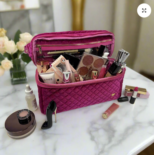 Stylist Travel Bag - Fuchsia Velvet