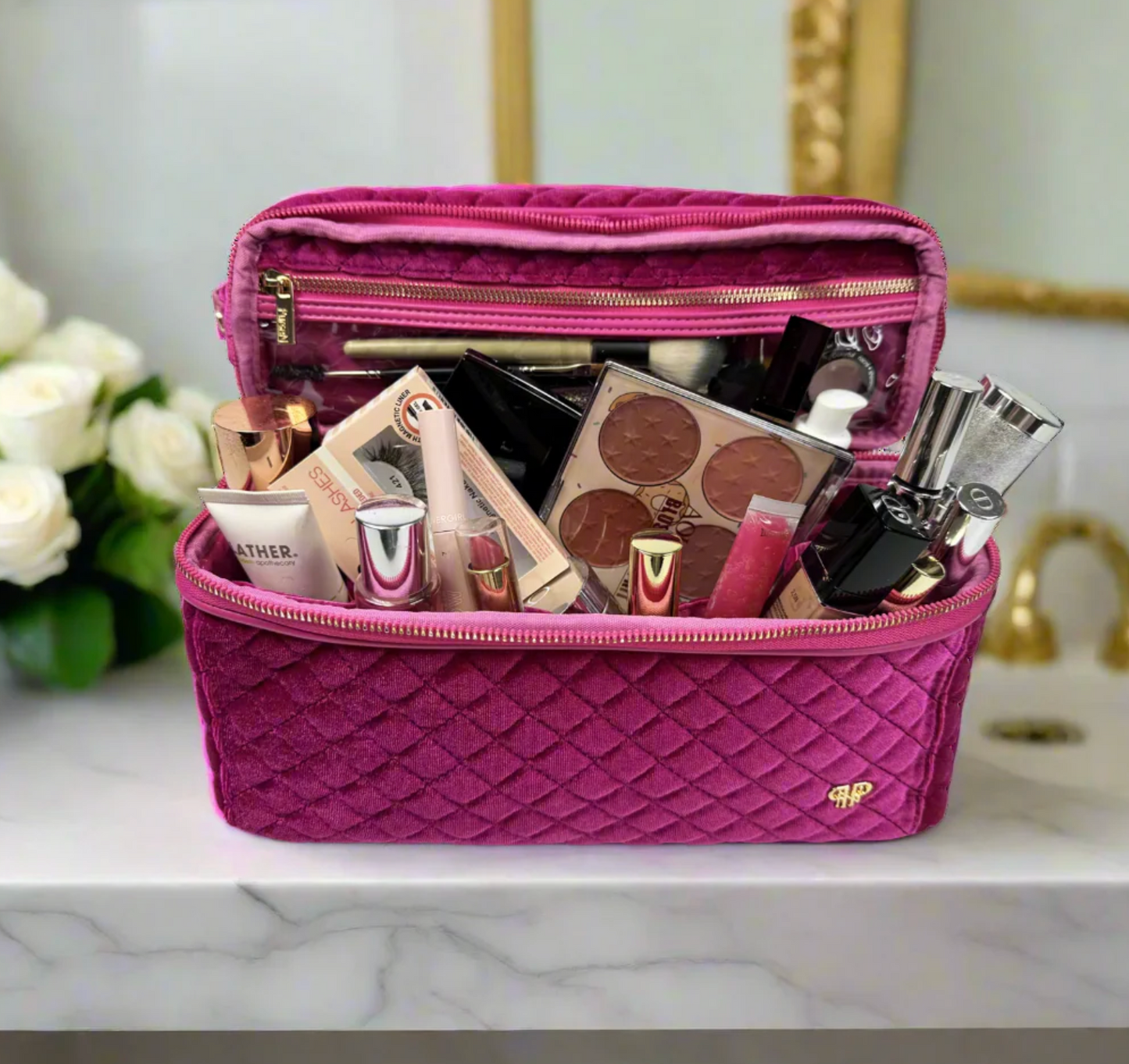 Stylist Travel Bag - Fuchsia Velvet