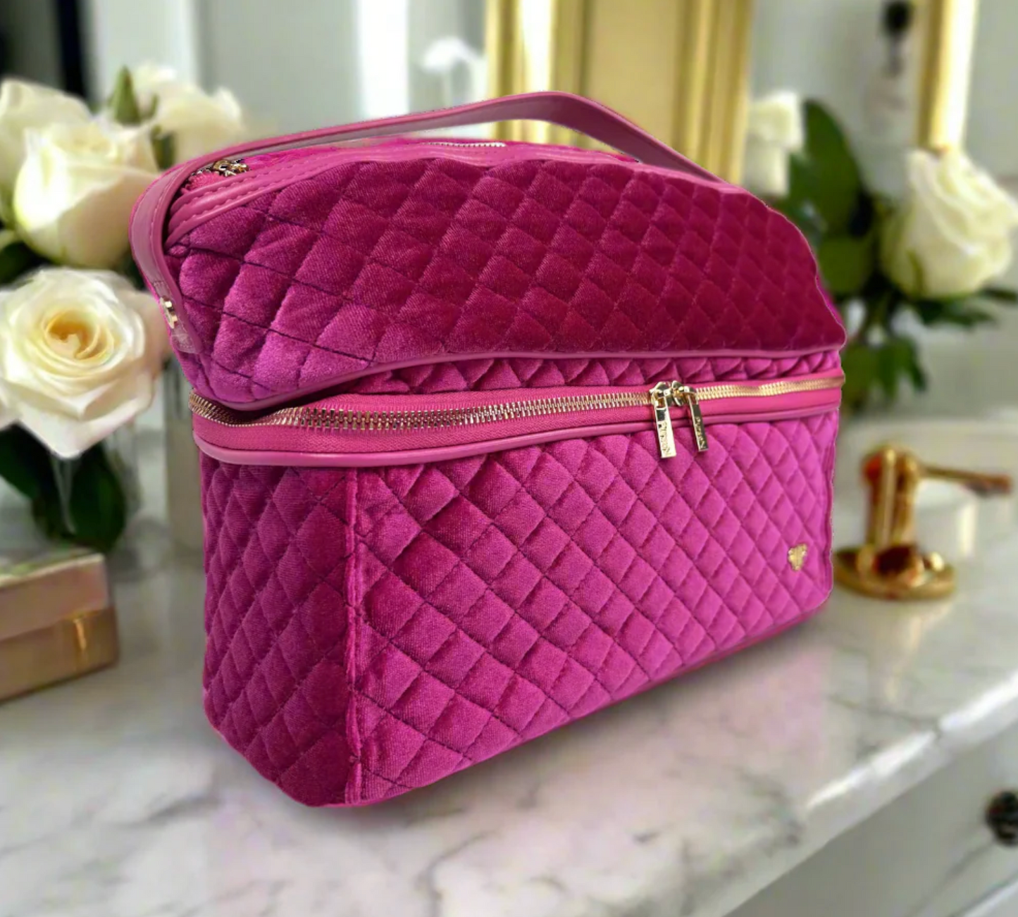 Stylist Travel Bag - Fuchsia Velvet