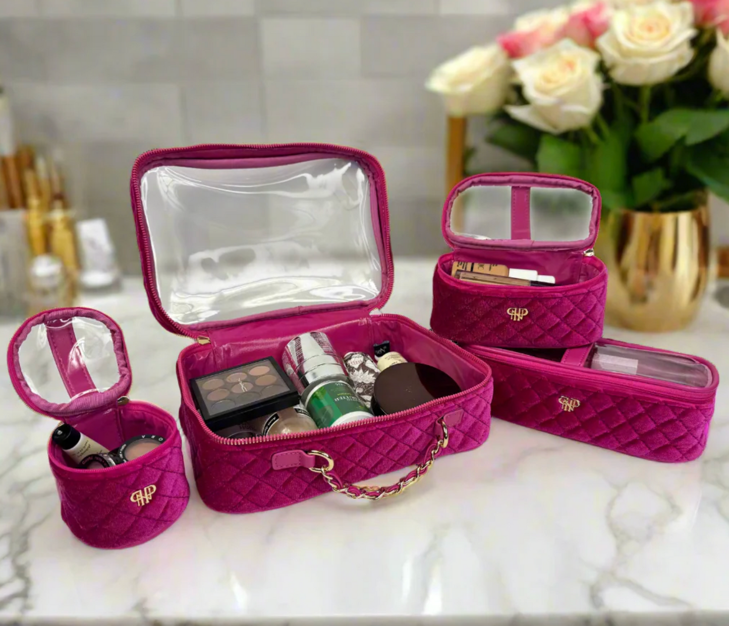 Trio Jet Setter - Fuchsia Velvet