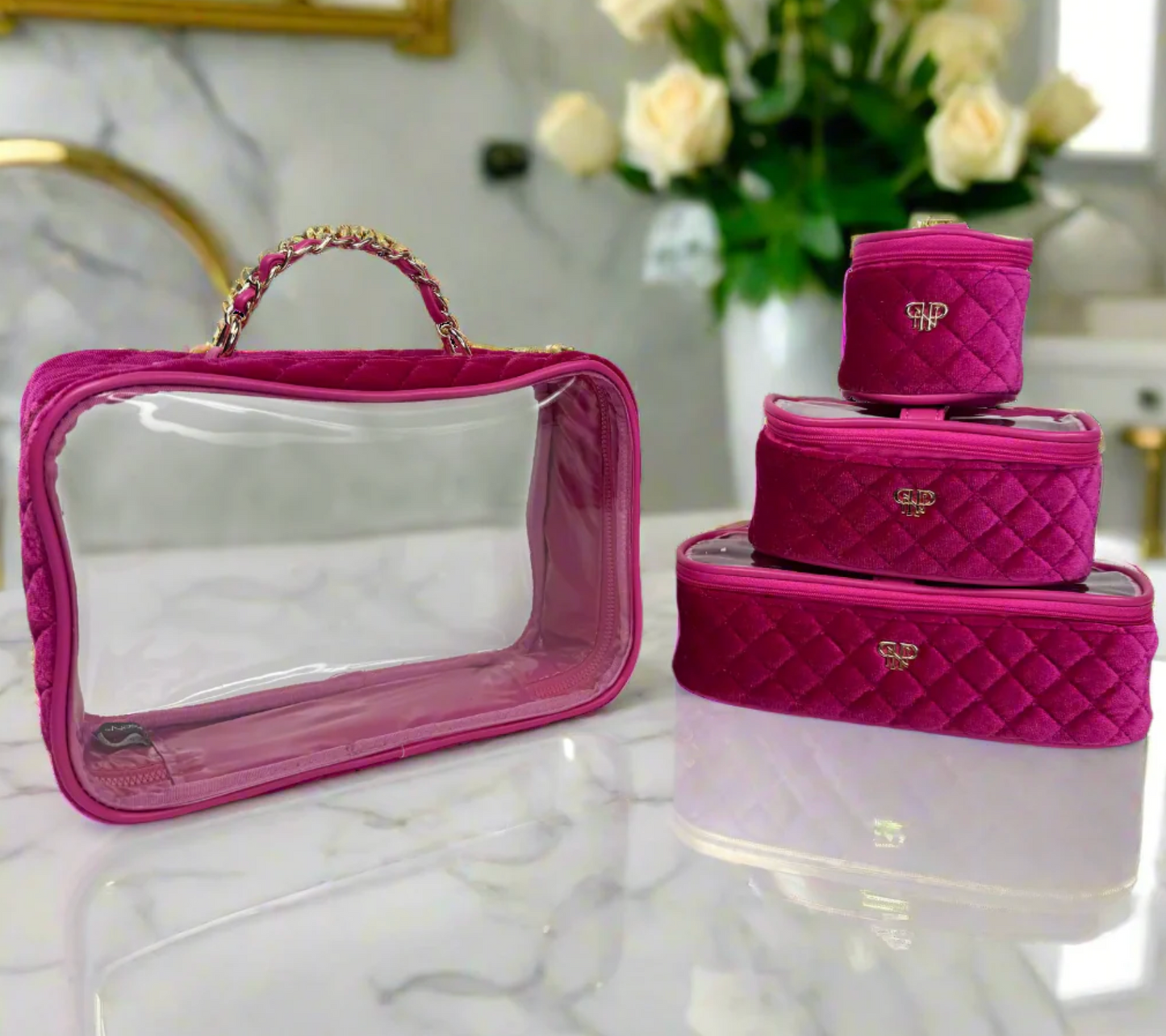 Trio Jet Setter - Fuchsia Velvet