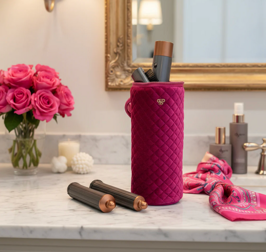 Hot Tools Holder - Fuchsia Velvet