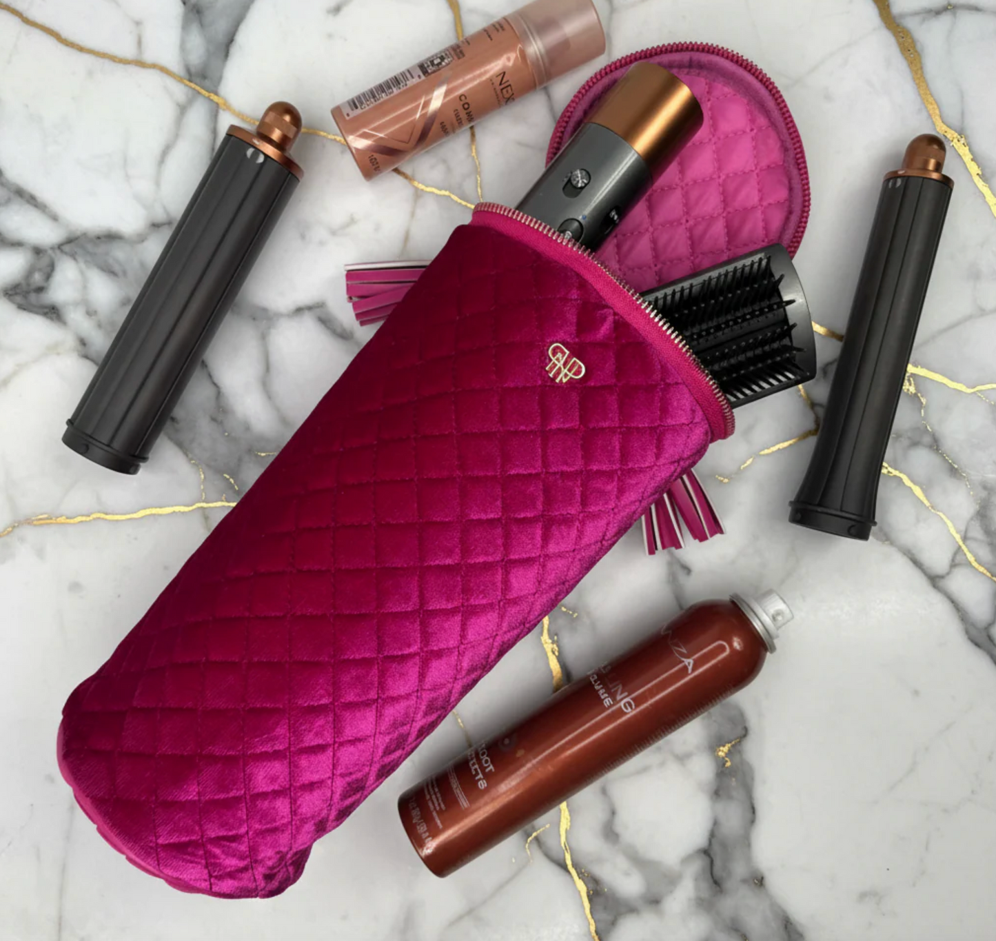 Hot Tools Holder - Fuchsia Velvet