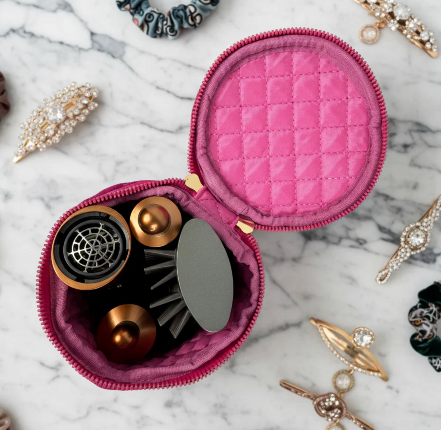 Hot Tools Holder - Fuchsia Velvet