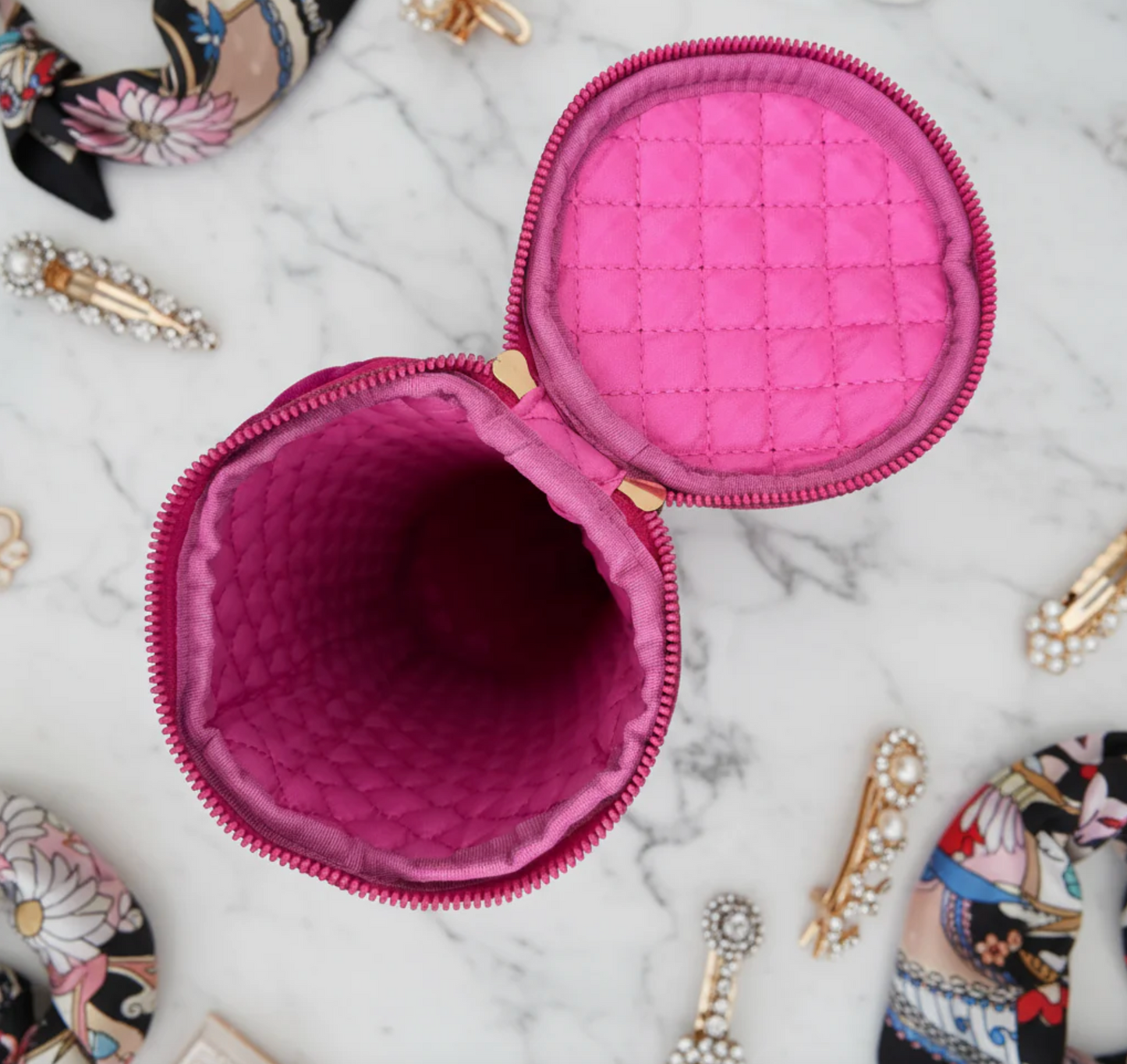 Hot Tools Holder - Fuchsia Velvet