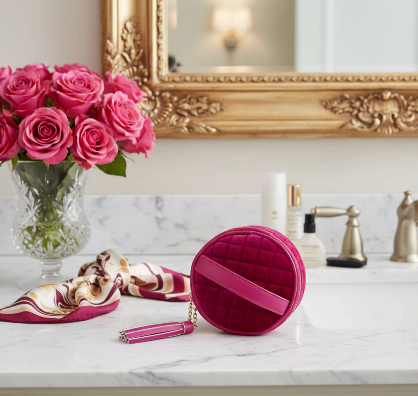 Hot Tools Holder - Fuchsia Velvet