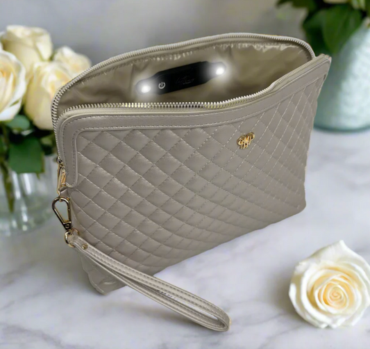 Litt Makeup Case - Pearl Quilted