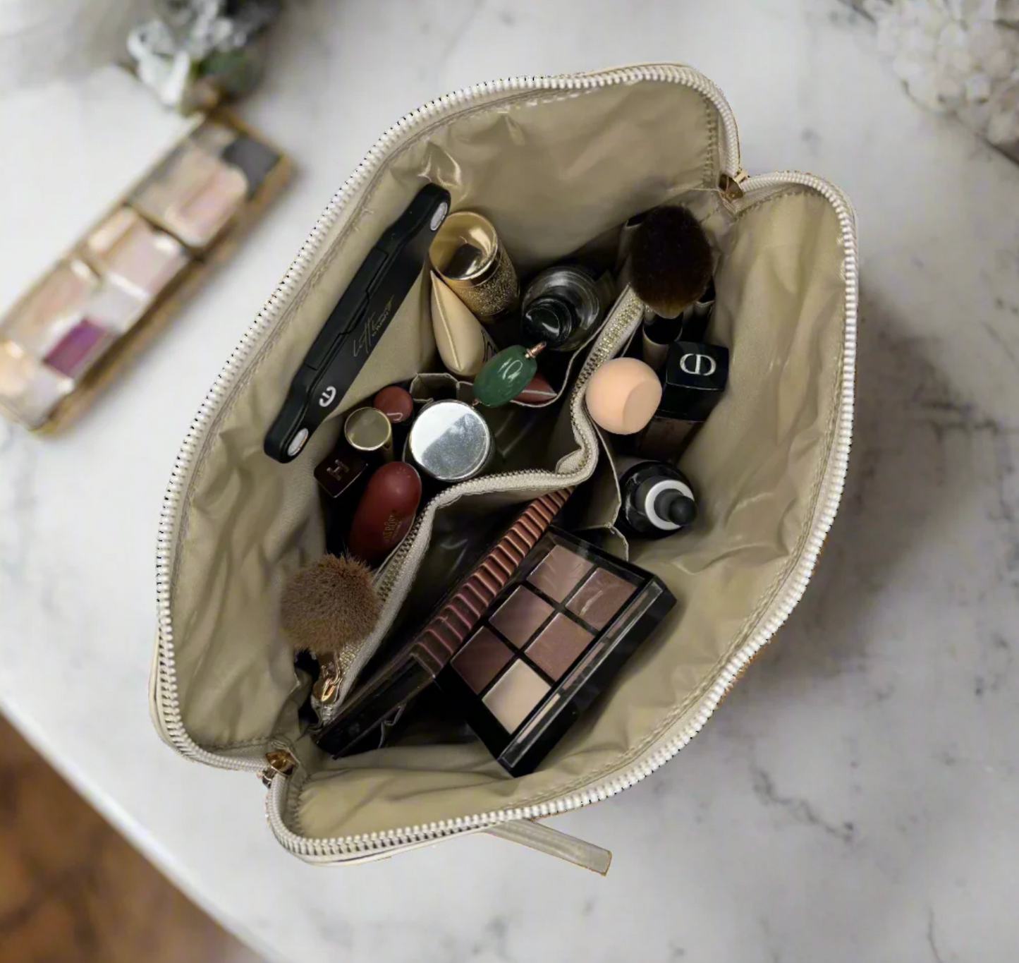 Litt Makeup Case - Pearl Quilted