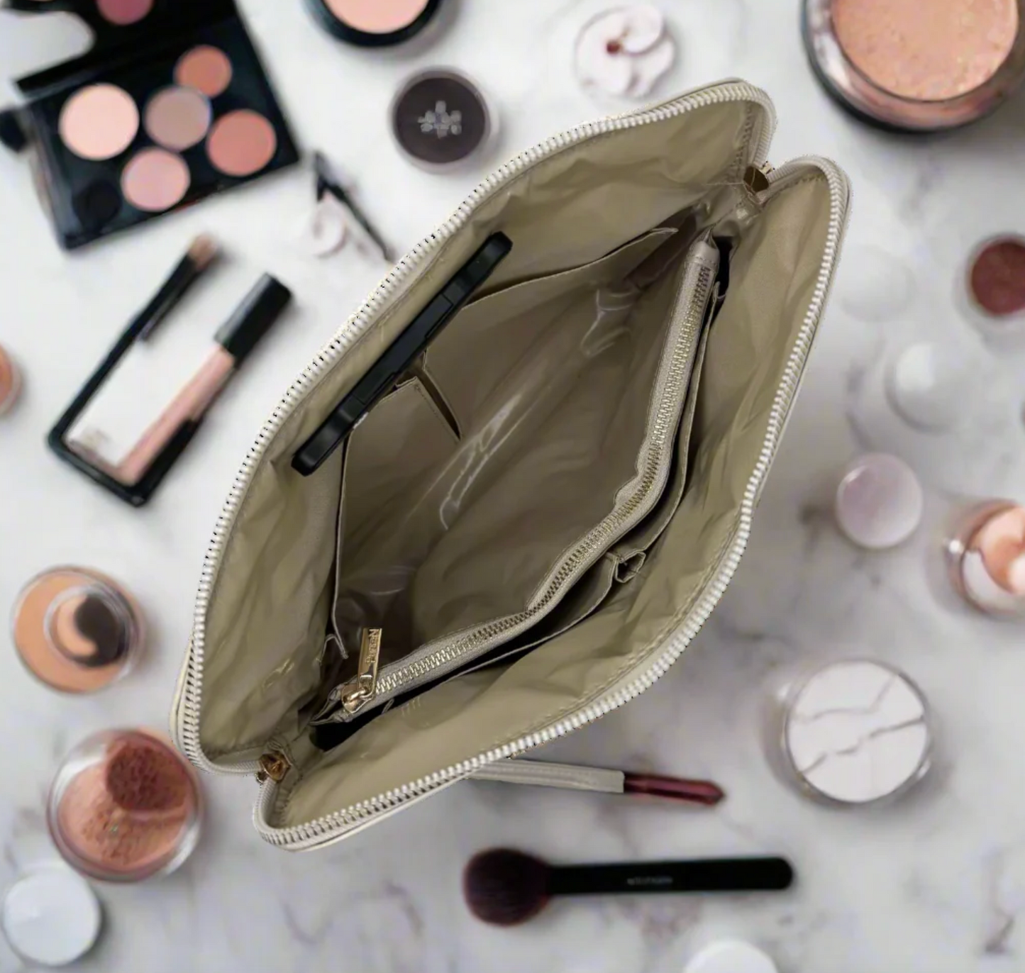 Litt Makeup Case - Pearl Quilted