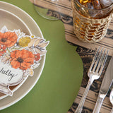 Green Diecut French Frame Placemats