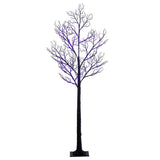 Black Twig Tree - Purple/Orange Lights 6'