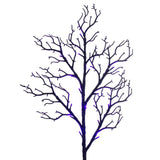 Black Twig Tree - Purple/Orange Lights 6'