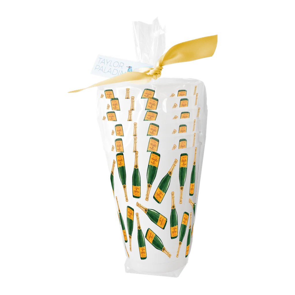 Champagne Pattern Shatterproof Cups
