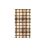 Harvest Brown Plaid Guest Towels