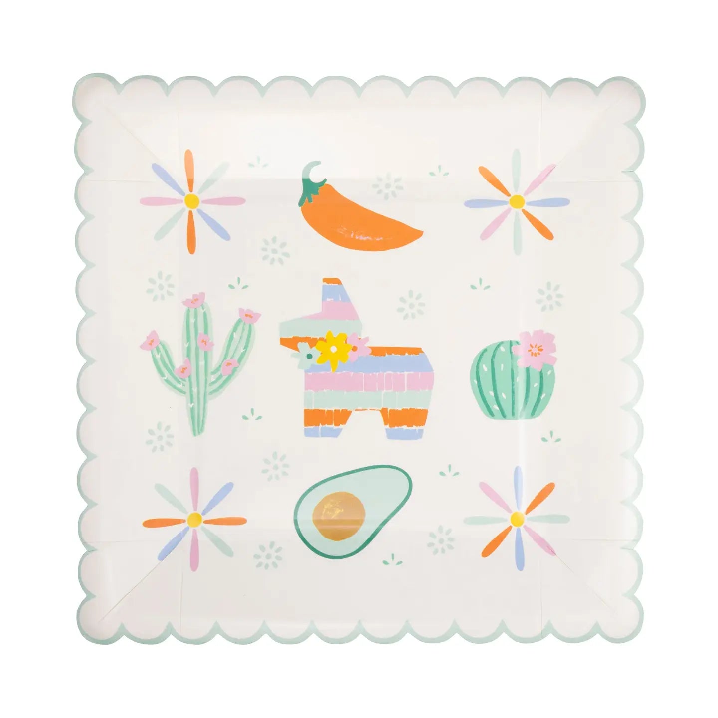 Fiesta Icons Scalloped Plates