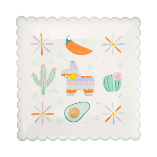 Fiesta Icons Scalloped Plates