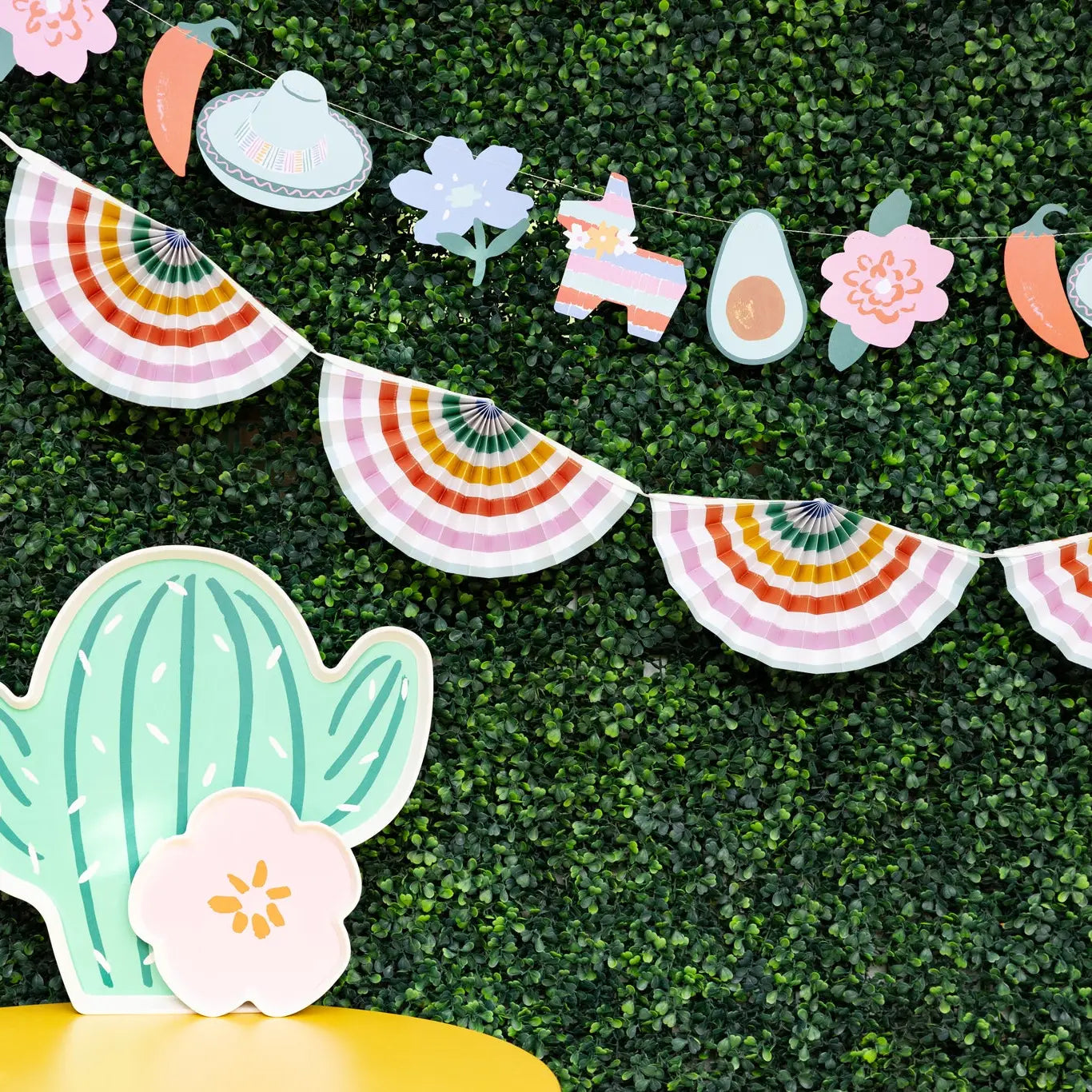 Fiesta Striped Fan Banner