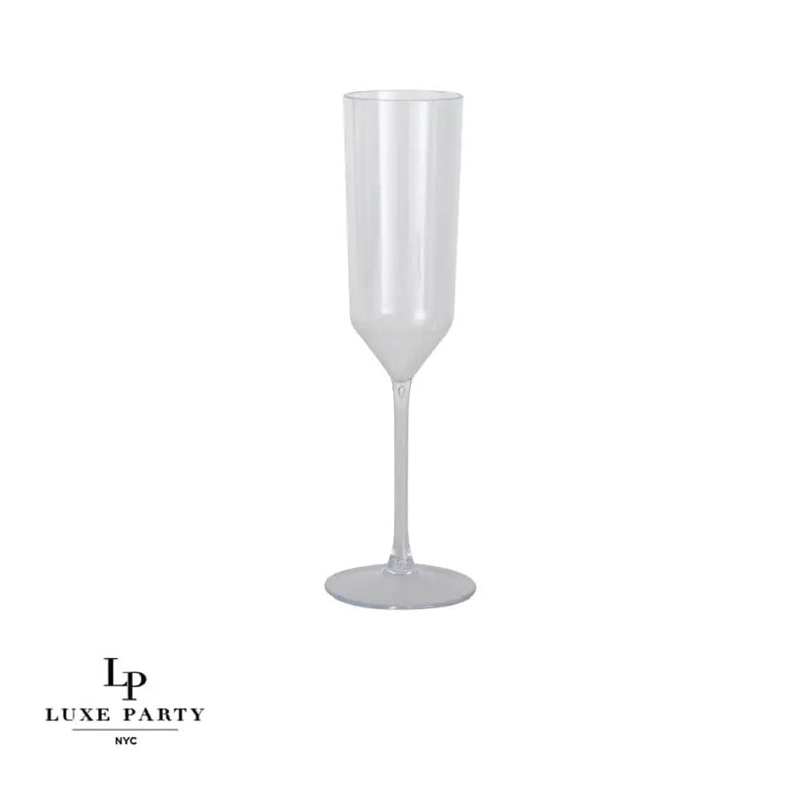 Clear Plastic Champagne Flutes