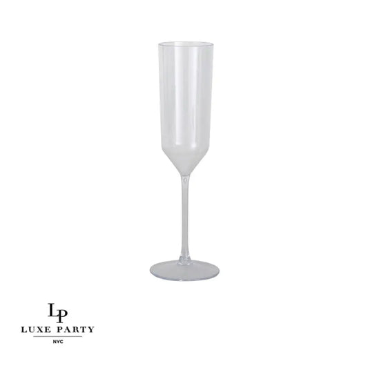 Clear Plastic Champagne Flutes