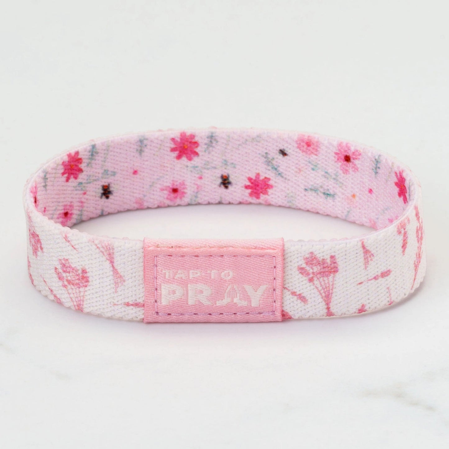Tap To Pray® Wristband – Meadows - Pink