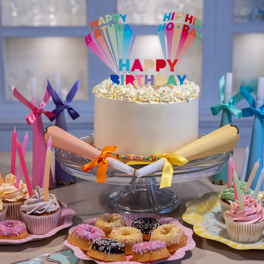 Happy Birthday Pastel Candles