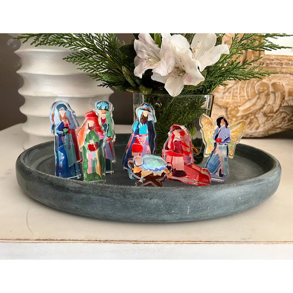 Acrylic Nativity Set - Large