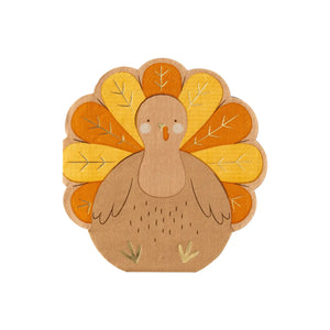 Kid's Turkey Diecut Napkins