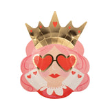 Queen of Hearts Diecut Plates