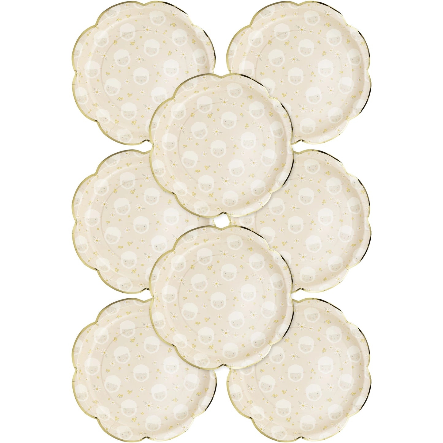 Scattered Lamb Dinner Plates