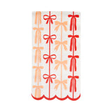 Red and Pink Bow Stripes Guest Towels