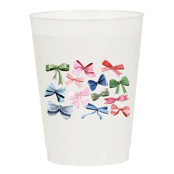 Watercolor Multi-Bows Shatterproof Cups