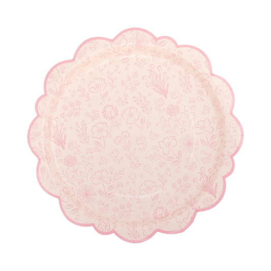 Pembroke Pink Floral Plates