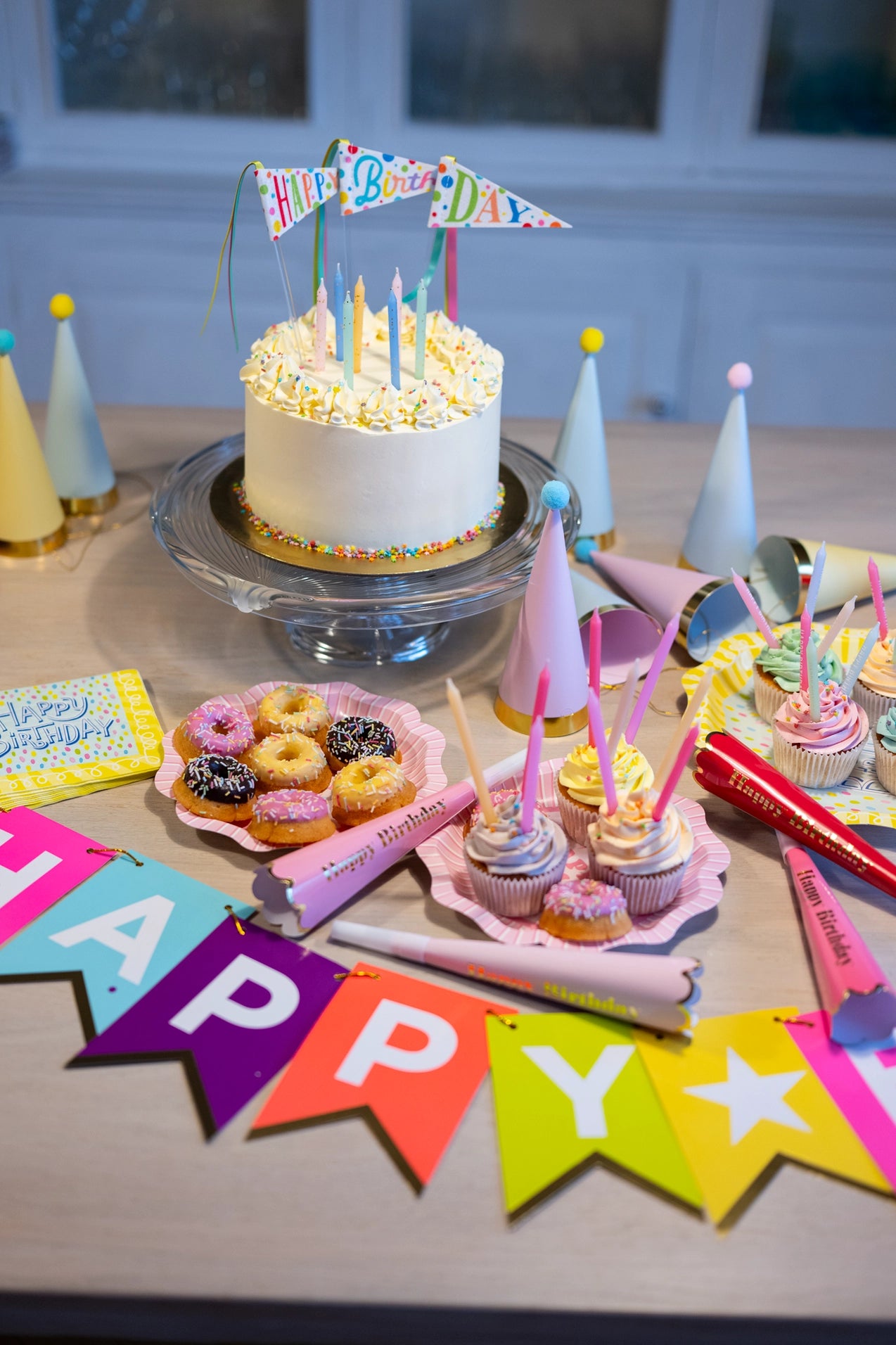 Happy Birthday Pastel Candles