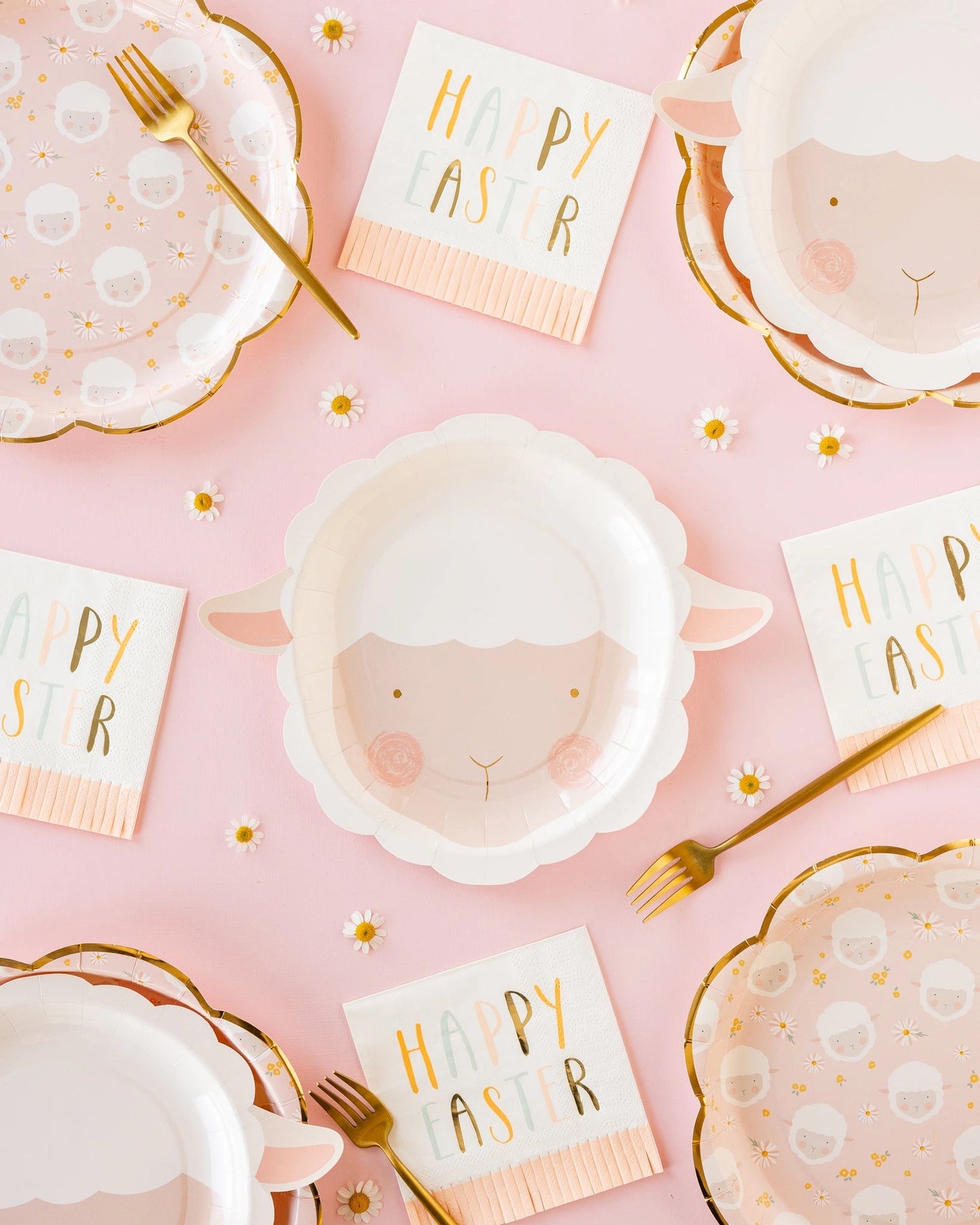 Scattered Lamb Dinner Plates