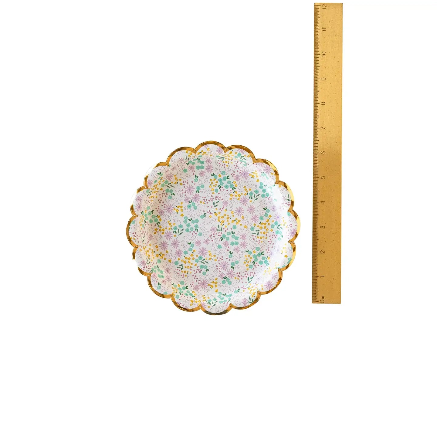 Ditsy Floral Round Scalloped Side Plates