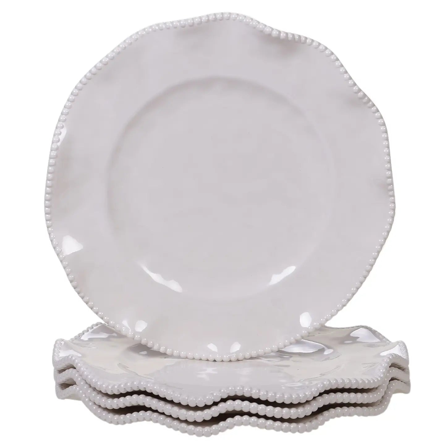 Perlette Cream Dinner Plates