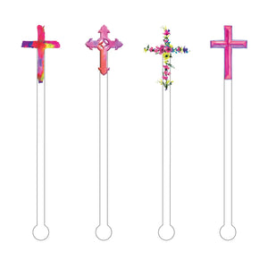 Crosses Acrylic Stir Sticks Combo