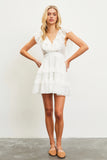 V-Neck Ruffle Tiered Dress