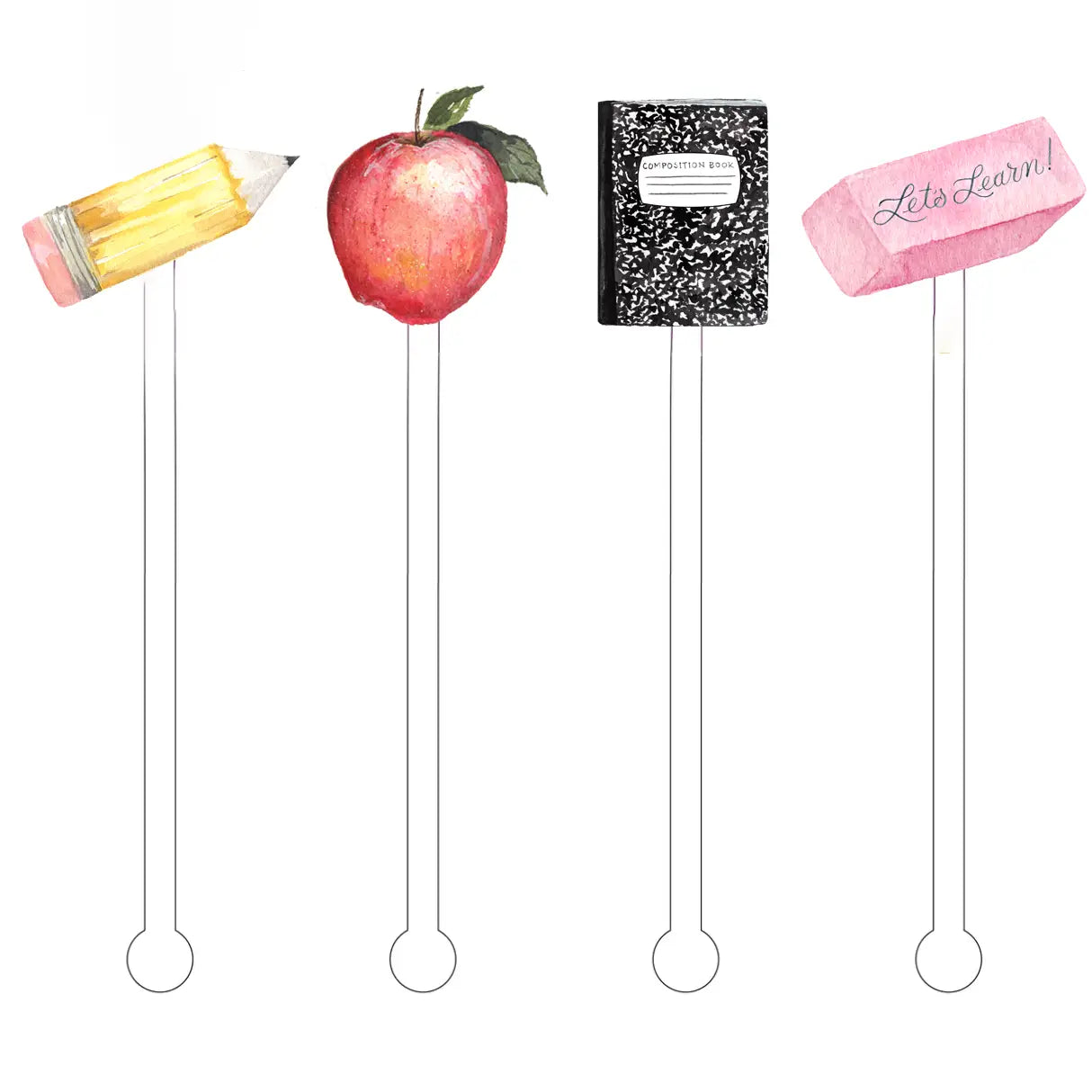 Back to School Drink Stirrers