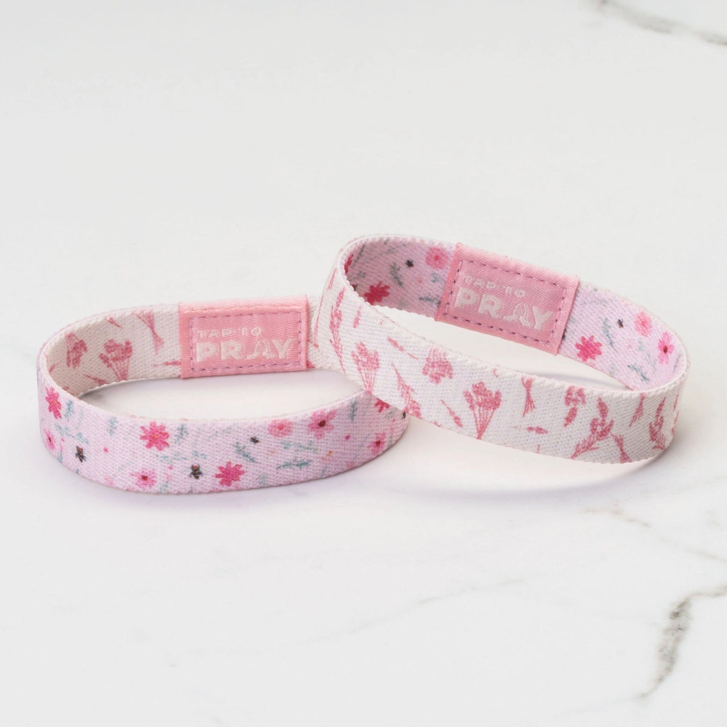 Tap To Pray® Wristband – Meadows - Pink