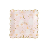 Ghost Scatter Scalloped Dinner Plates