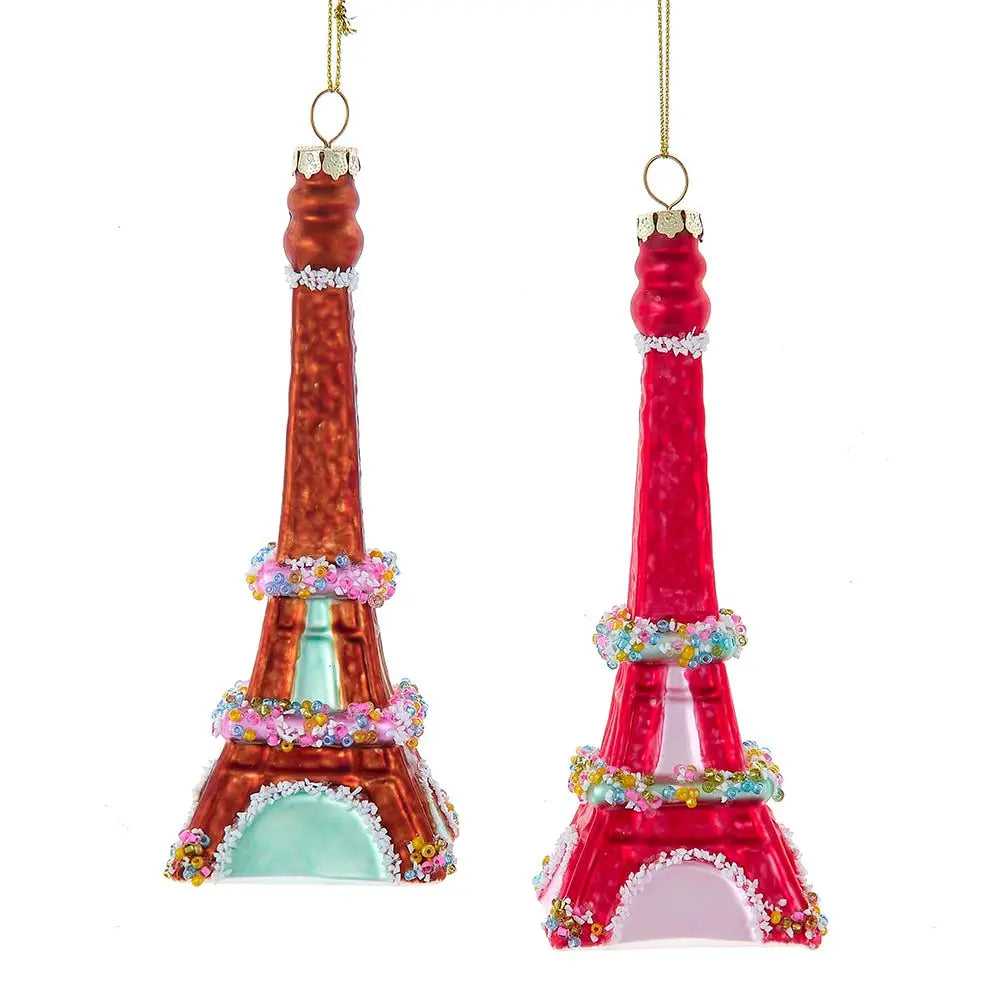 Glass Candy Eiffel Tower Ornament