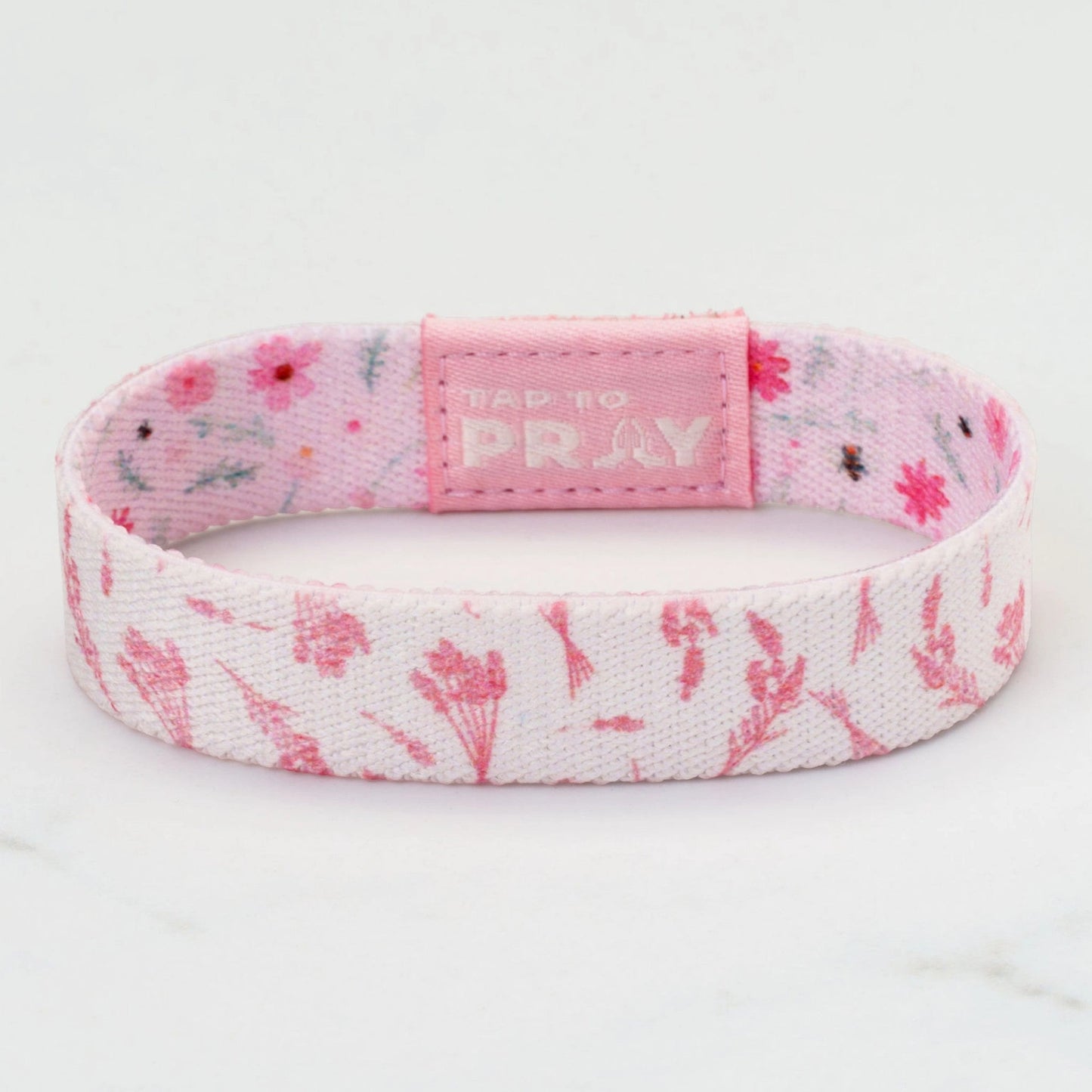 Tap To Pray® Wristband – Meadows - Pink