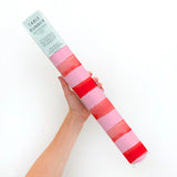 Holiday Red & Pink Stripe Table Runner