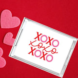 XOXO Valentine's Day Acrylic Serving Tray - Small