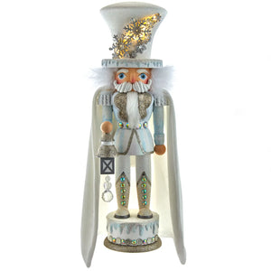 Hollywood White Snowflake Soldier Nutcracker