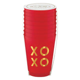 Red XOXO Shatterproof Cups